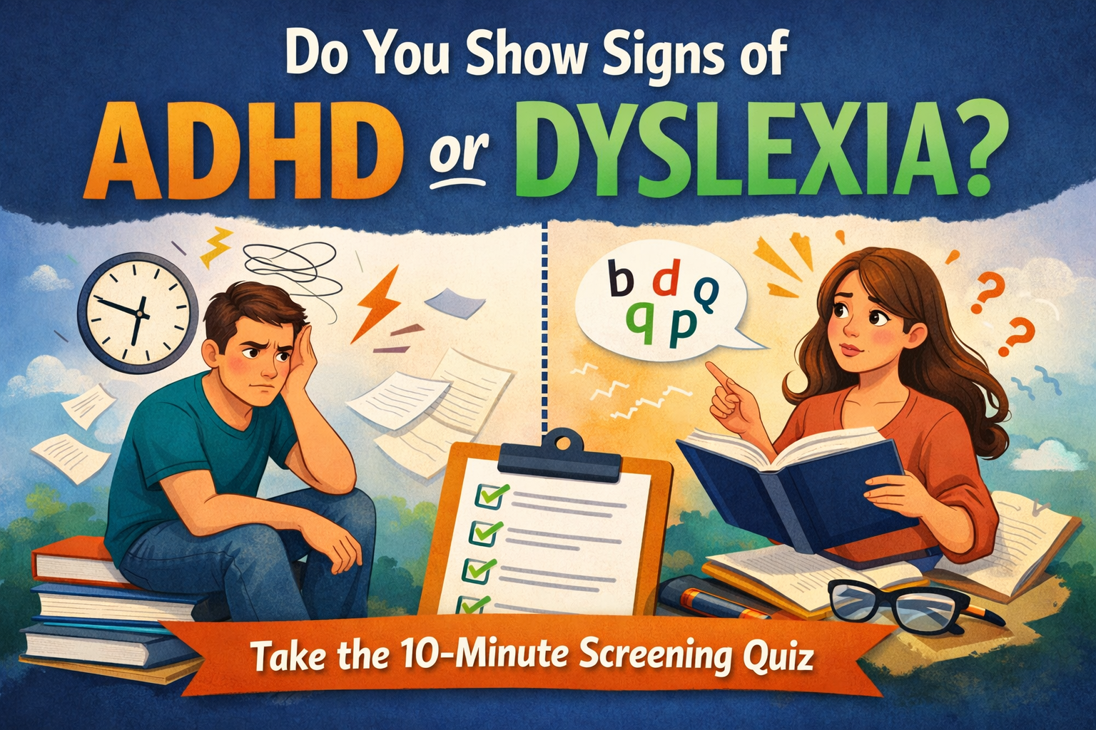 Do You Show Signs of ADHD or Dyslexia?